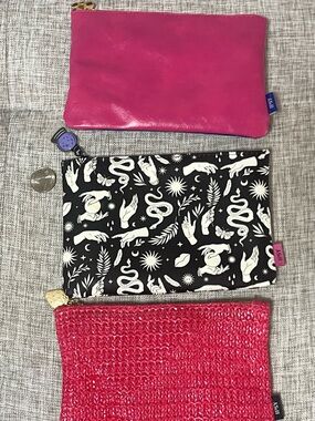NEW Bundle of 3 Ipsy Makeup Bags | Pink, Celestial & Woven